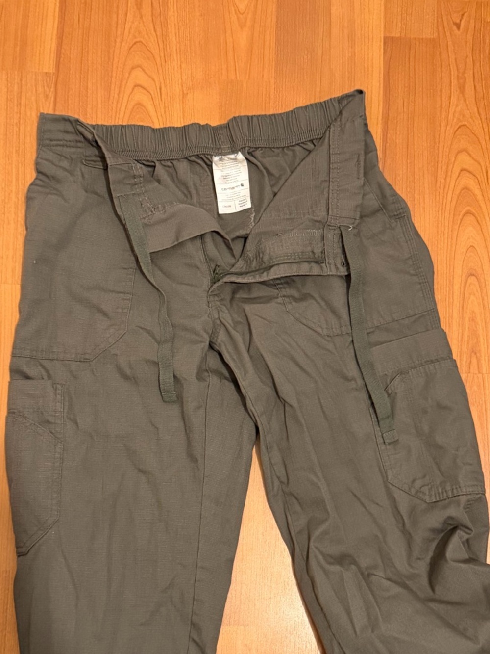 RIPSTOP BOOT CUT 8-POCKET CARGO SCRUB PANT - OLIVE SMALL